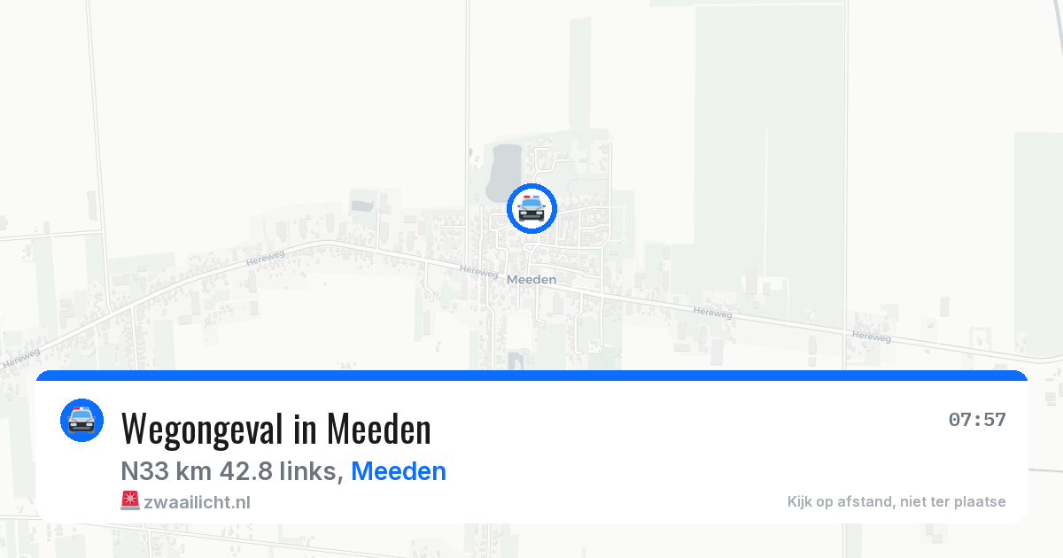 Wegongeval in Meeden — 14 apr 2026