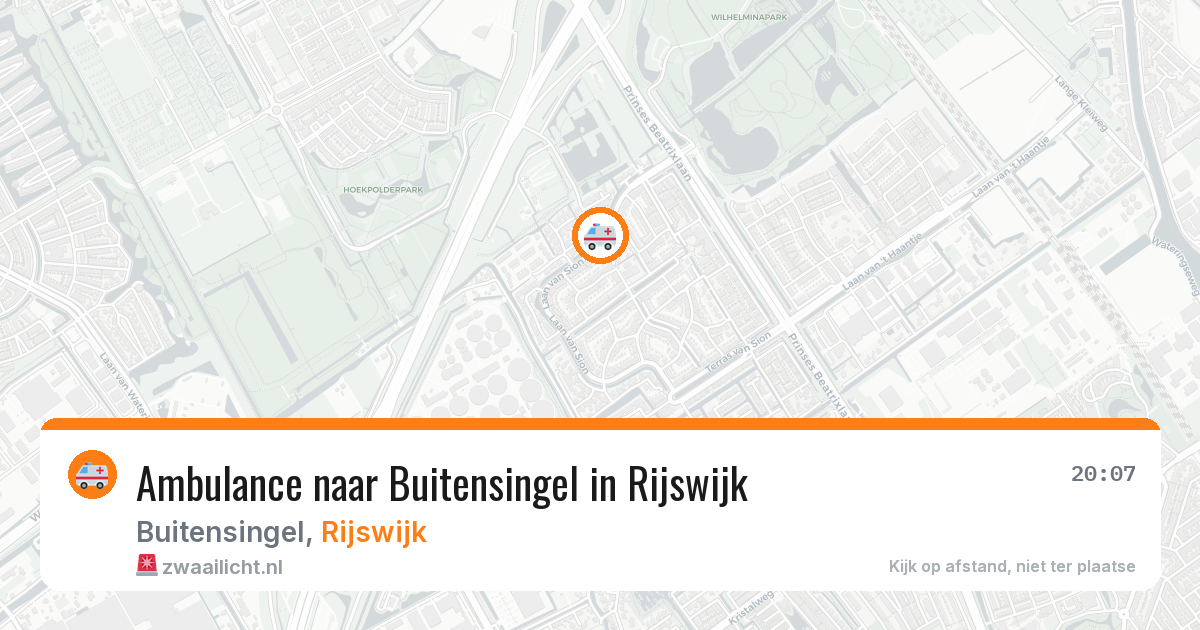 Ambulance naar Buitensingel in Rijswijk — 13 jun 2026