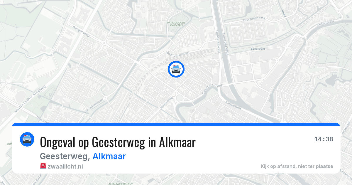 Ongeval op Geesterweg in Alkmaar — 21 mei 2026