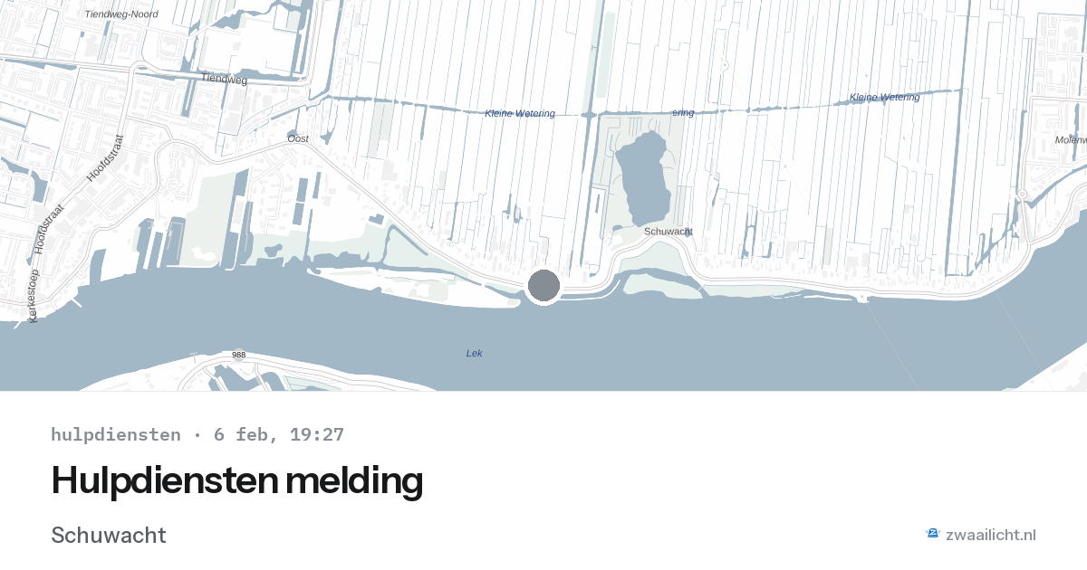 Hulpdiensten melding — 6 feb 2026