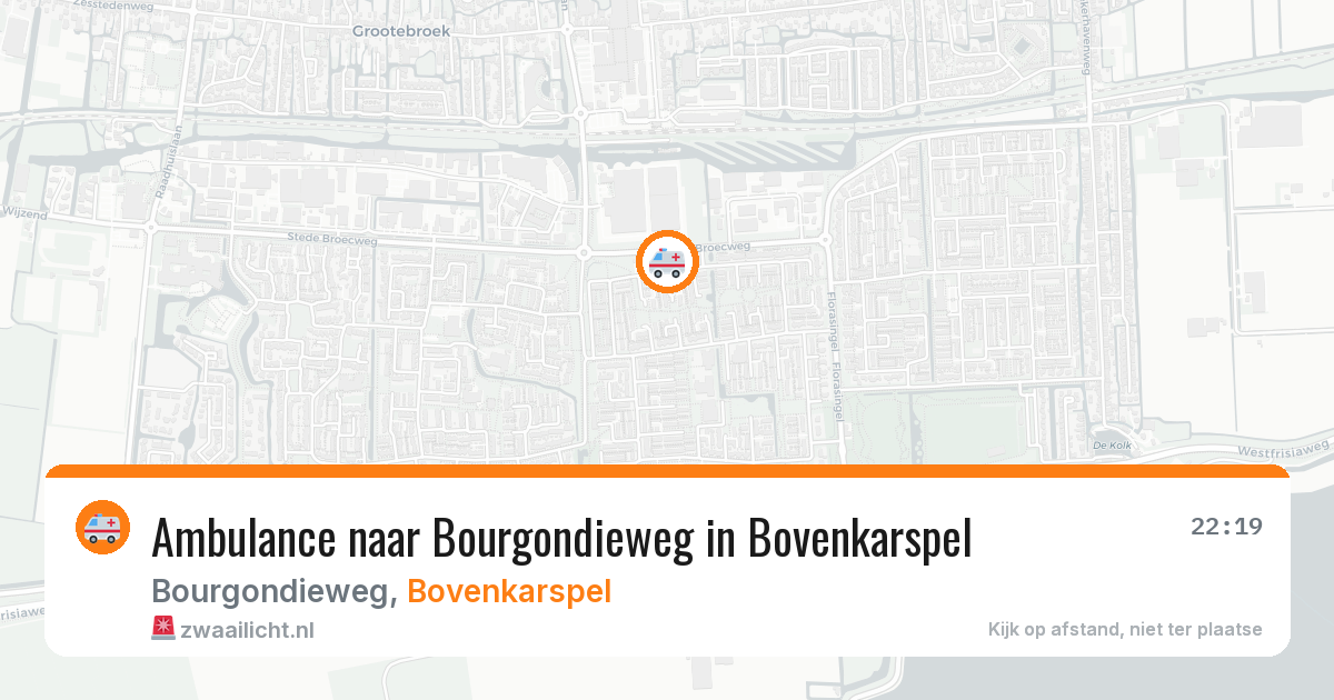 Ambulance naar Bourgondieweg in Bovenkarspel — 14 mrt 2026