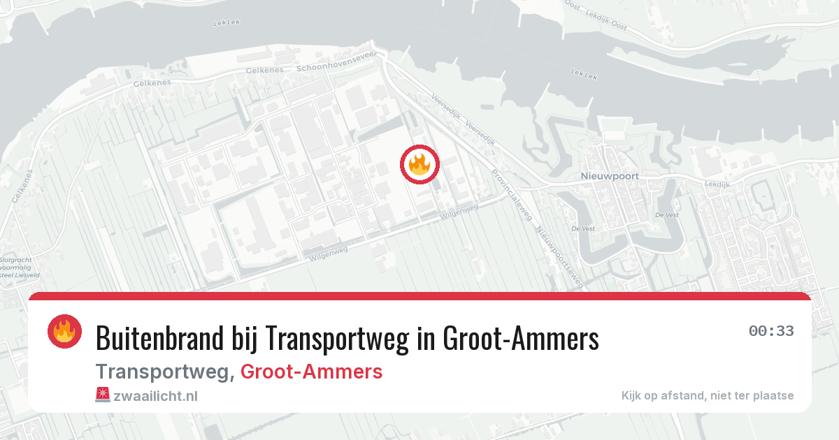 Buitenbrand bij Transportweg in Groot-Ammers — 8 aug 2026