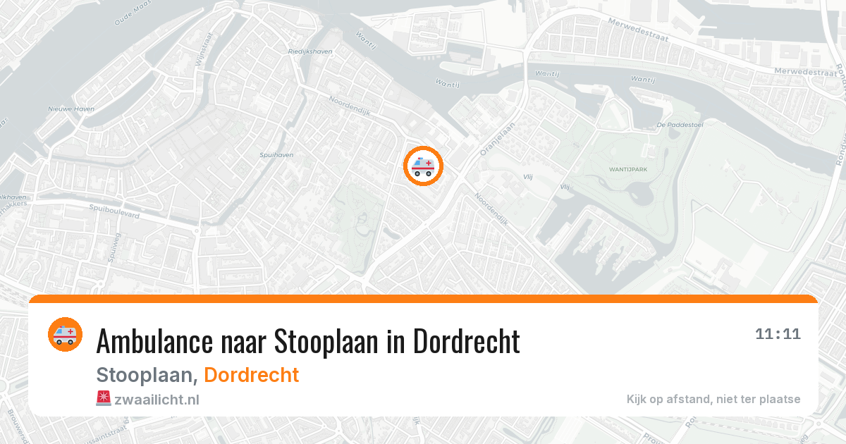 Ambulance naar Stooplaan in Dordrecht — 21 mei 2026