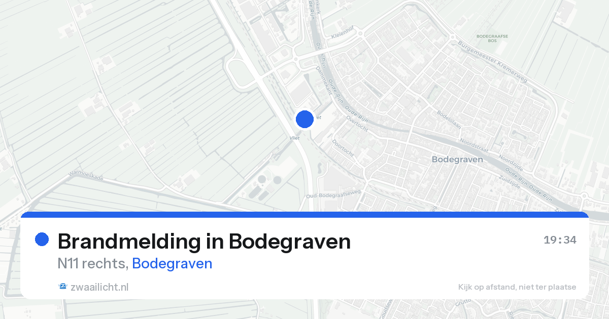 Brandmelding in Bodegraven — 25 aug 2026