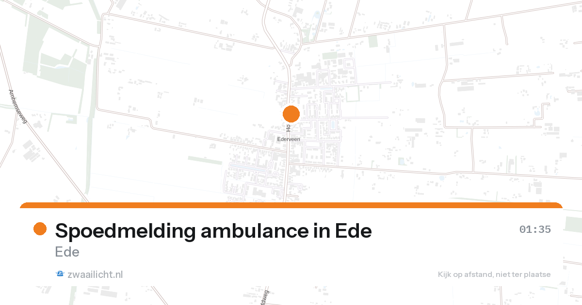 Spoedmelding ambulance in Ede — 7 feb 2026
