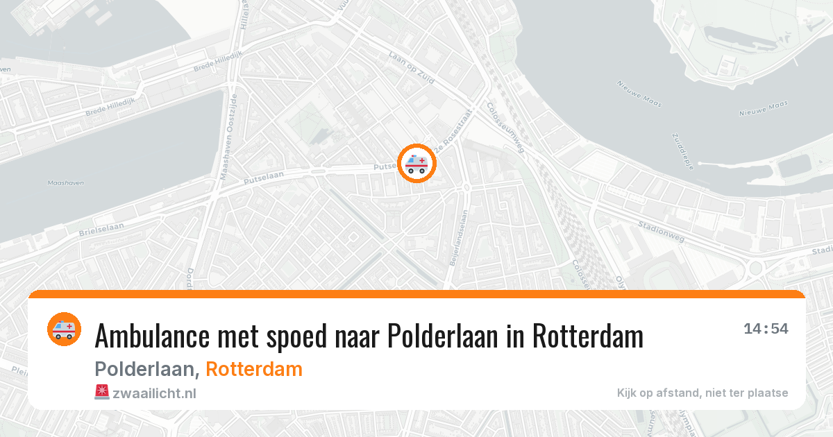 Ambulance met spoed naar Polderlaan in Rotterdam — 20 jun 2026