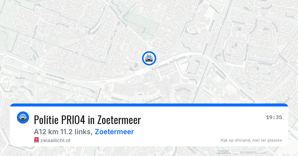 Politie PRIO4 in Zoetermeer — 5 jun 2026 | 🚨 Zwaailicht.nl
