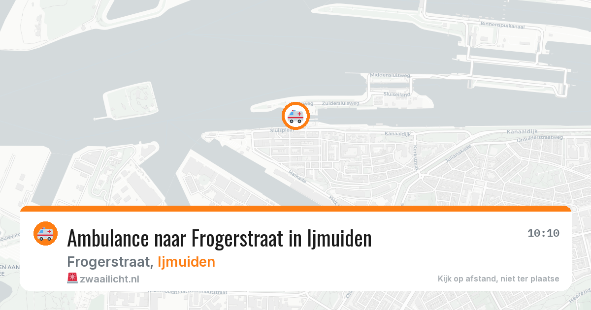 Ambulance naar Frogerstraat in Ijmuiden — 30 mrt 2026