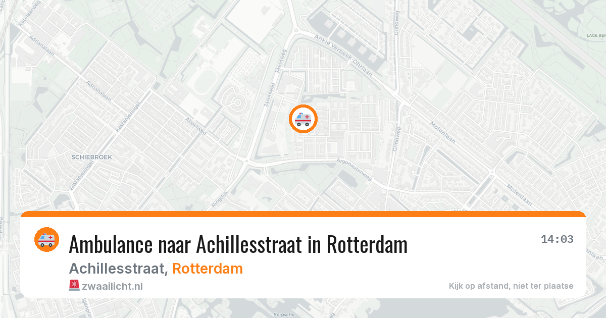Ambulance naar Achillesstraat in Rotterdam — 22 mei 2026