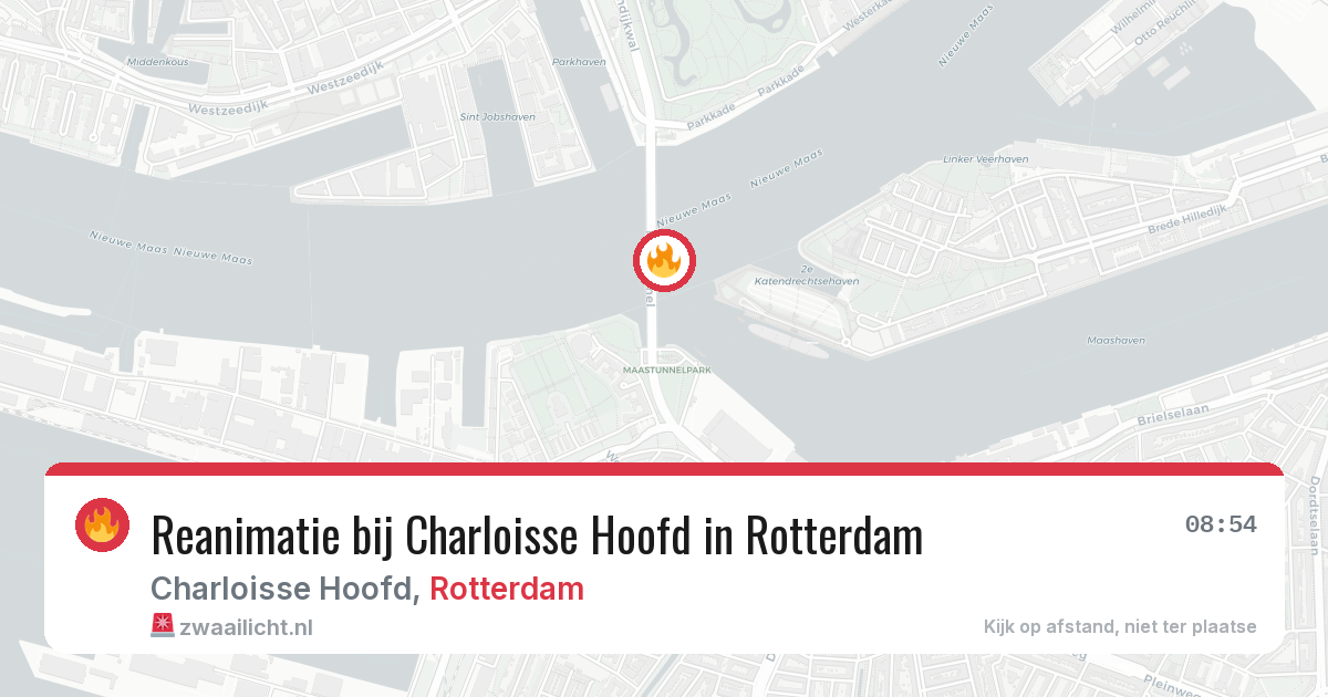 Reanimatie bij Charloisse Hoofd in Rotterdam — 23 jun 2026