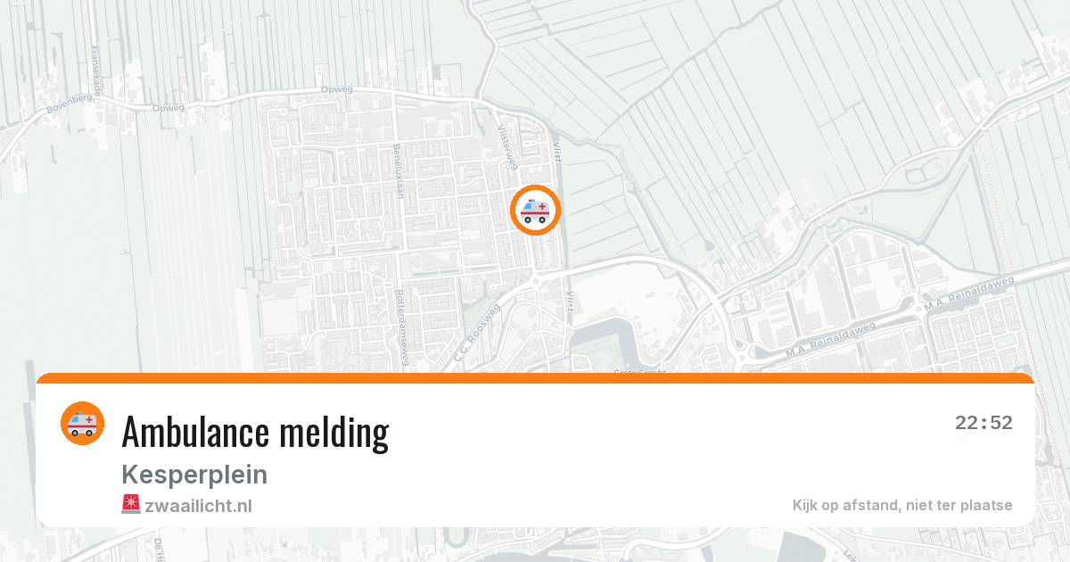 Ambulance melding — 4 aug 2026