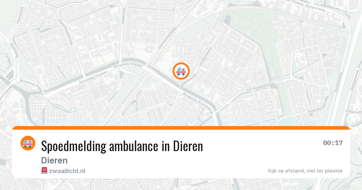 Spoedmelding ambulance in Dieren — 10 apr 2026