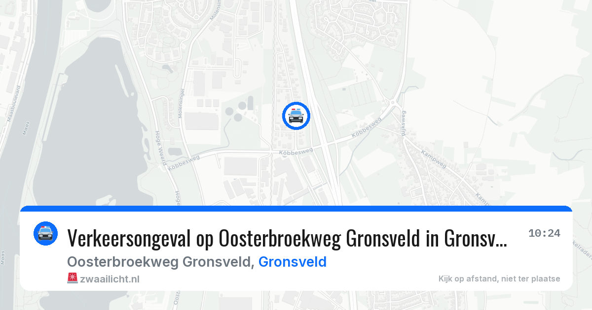Verkeersongeval op Oosterbroekweg Gronsveld in Gronsveld — 29 apr 2026