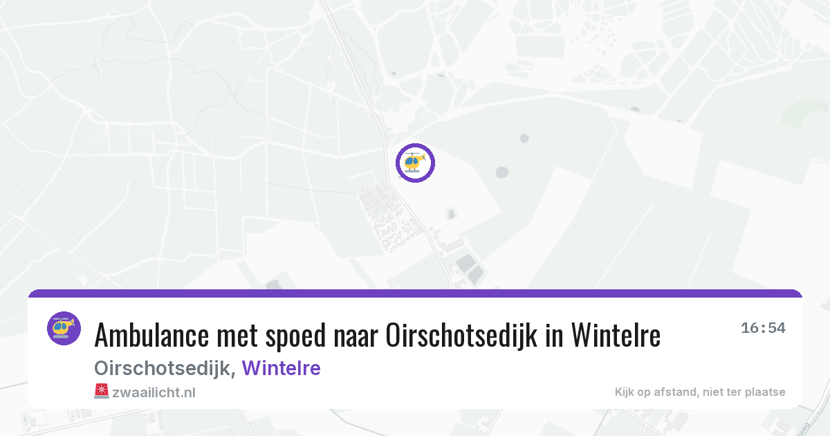 Ambulance met spoed naar Oirschotsedijk in Wintelre — 10 feb 2026