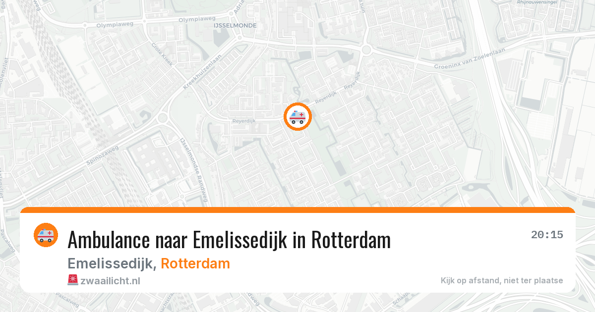 Ambulance naar Emelissedijk in Rotterdam — 12 apr 2026