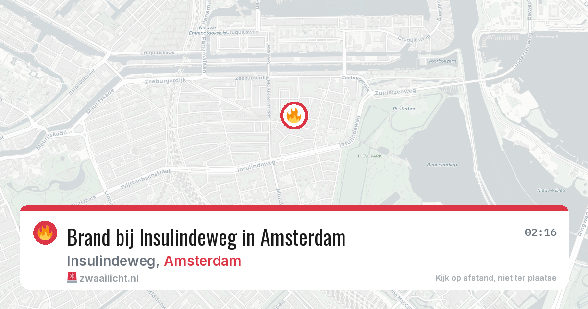 Brand bij Insulindeweg in Amsterdam — 28 jun 2026