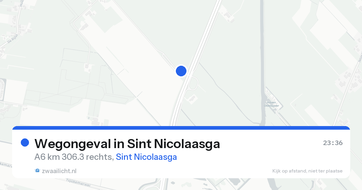 Wegongeval in Sint Nicolaasga — 12 aug 2026