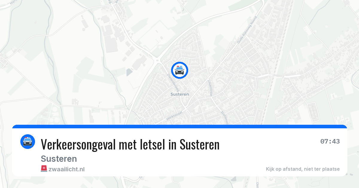 Verkeersongeval met letsel in Susteren — 8 jun 2026