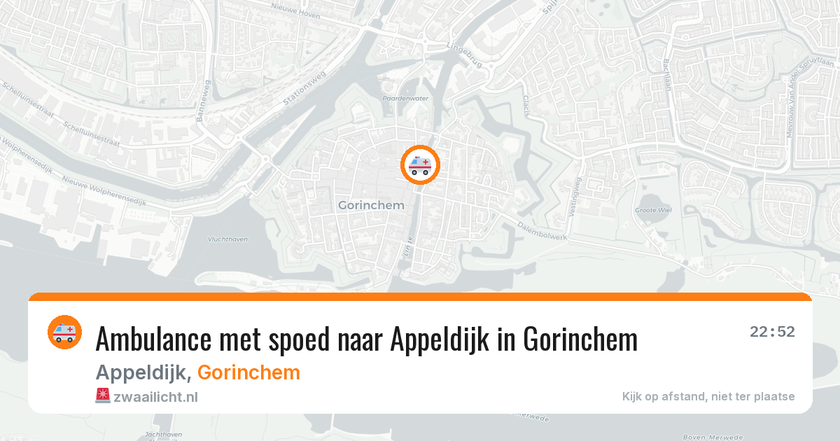 Ambulance met spoed naar Appeldijk in Gorinchem — 4 aug 2026