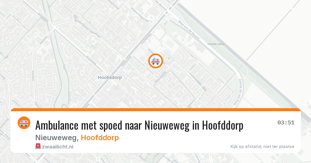 Ambulance met spoed naar Nieuweweg in Hoofddorp — 9 feb 2026