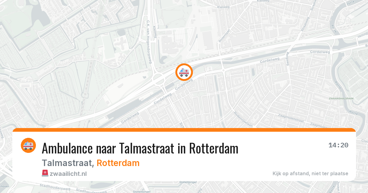 Ambulance naar Talmastraat in Rotterdam — 14 jul 2026