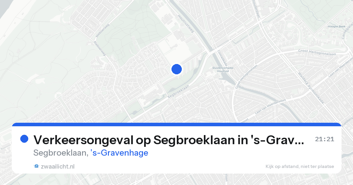 Verkeersongeval op Segbroeklaan in 's-Gravenhage — 13 mei 2026