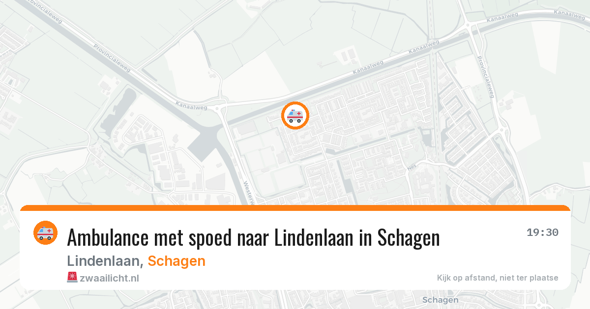 Ambulance met spoed naar Lindenlaan in Schagen — 30 apr 2026