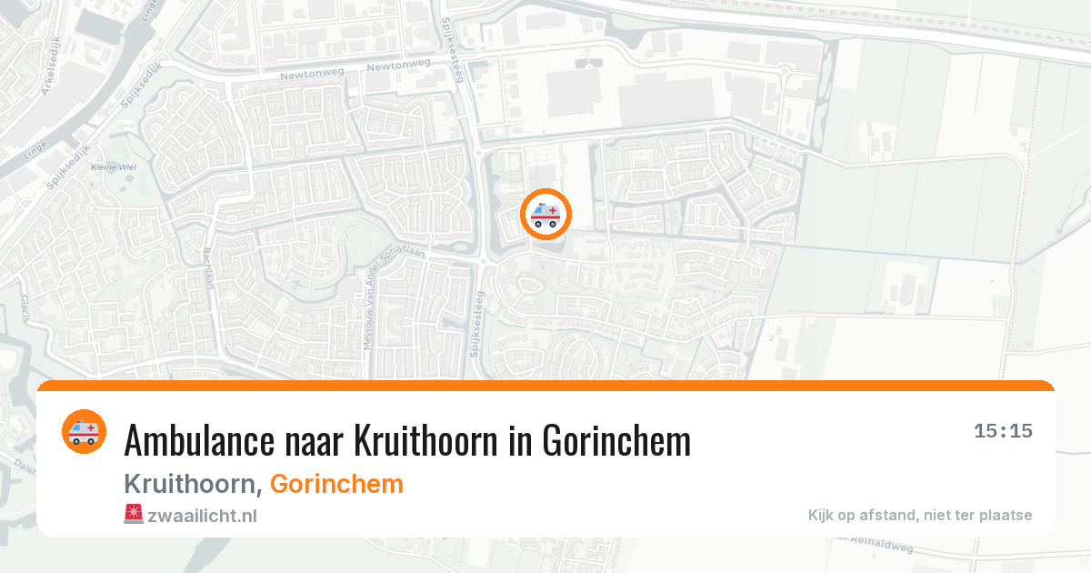 Ambulance naar Kruithoorn in Gorinchem — 26 jul 2026
