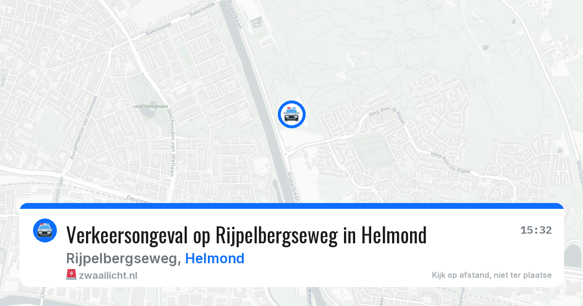 Verkeersongeval op Rijpelbergseweg in Helmond — 24 jun 2026