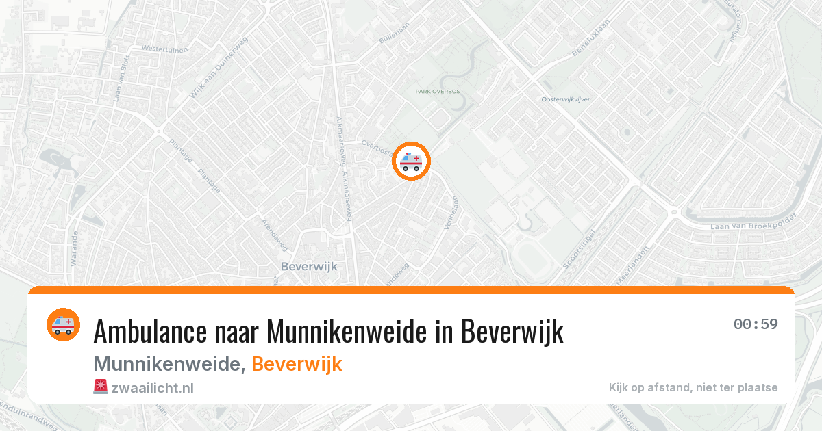 Ambulance naar Munnikenweide in Beverwijk — 12 aug 2026