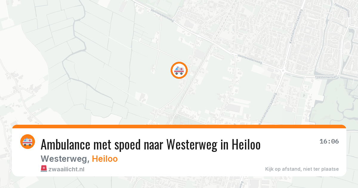 Ambulance met spoed naar Westerweg in Heiloo — 18 jul 2026