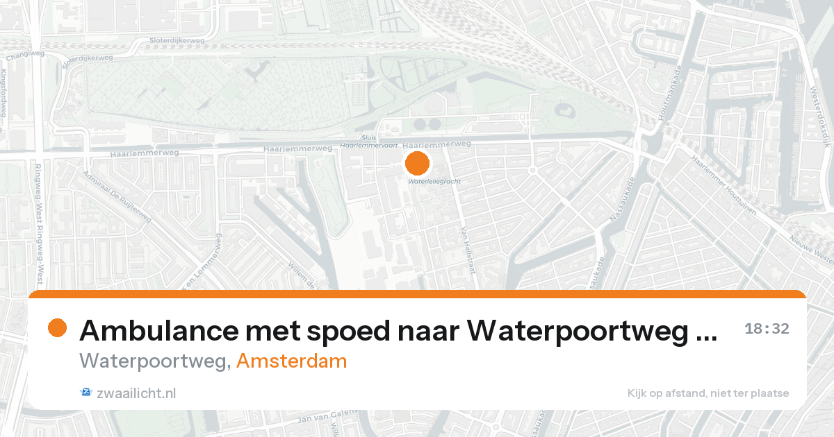 Ambulance met spoed naar Waterpoortweg in Amsterdam — 31 mei 2026