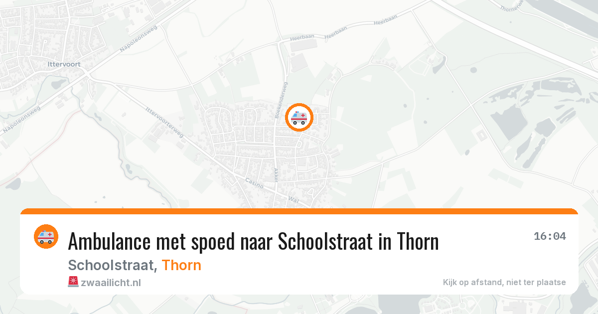 Ambulance met spoed naar Schoolstraat in Thorn — 8 feb 2026