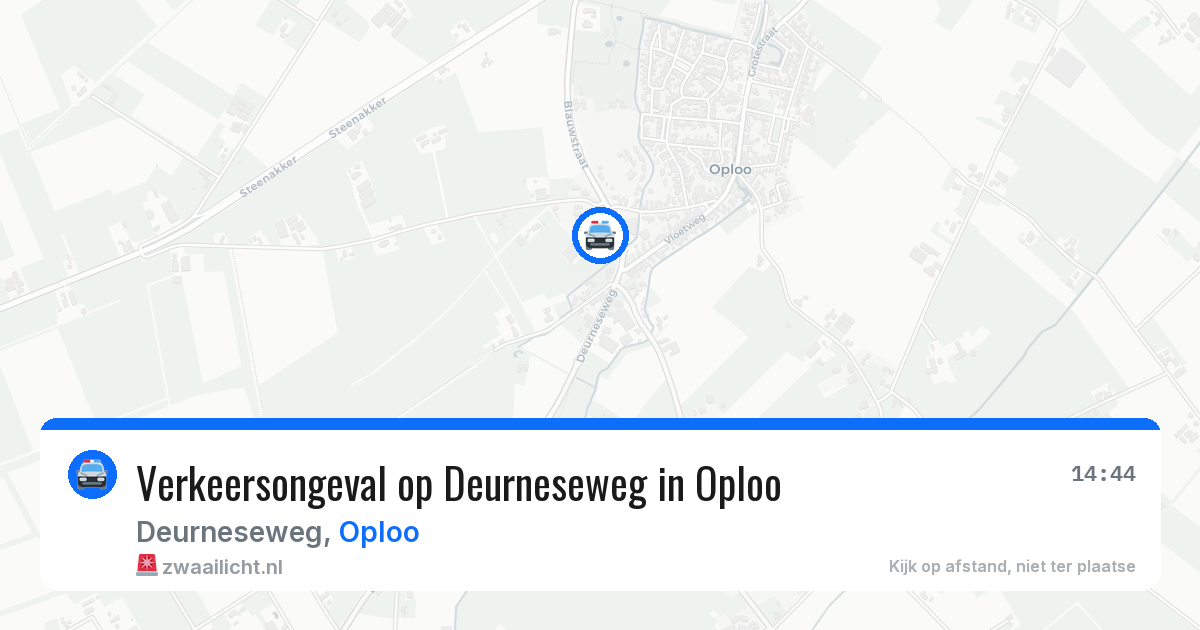 Verkeersongeval op Deurneseweg in Oploo — 5 jul 2026
