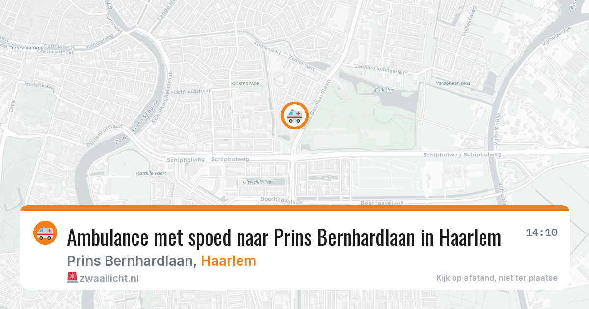 Ambulance met spoed naar Prins Bernhardlaan in Haarlem — 18 jun 2026