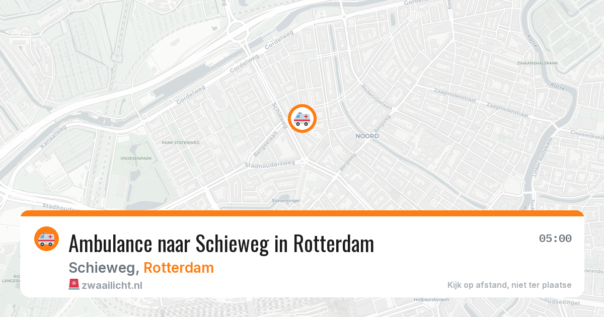 Ambulance naar Schieweg in Rotterdam — 26 apr 2026