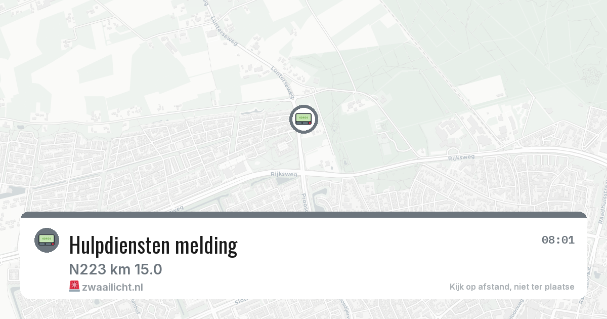 Hulpdiensten melding — 6 mrt 2026