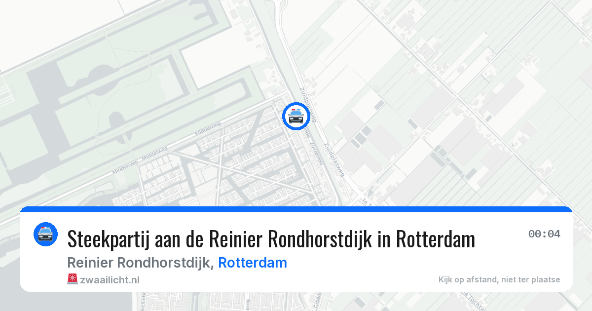 Steekpartij aan de Reinier Rondhorstdijk in Rotterdam — 13 aug 2026