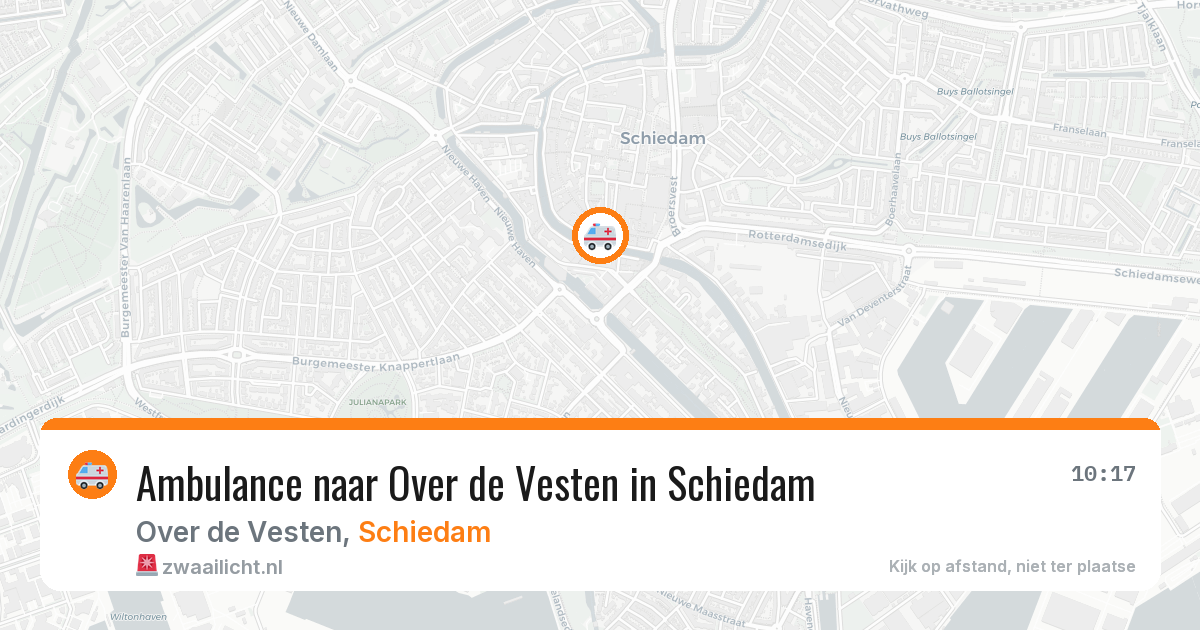 Ambulance naar Over de Vesten in Schiedam — 7 jun 2026