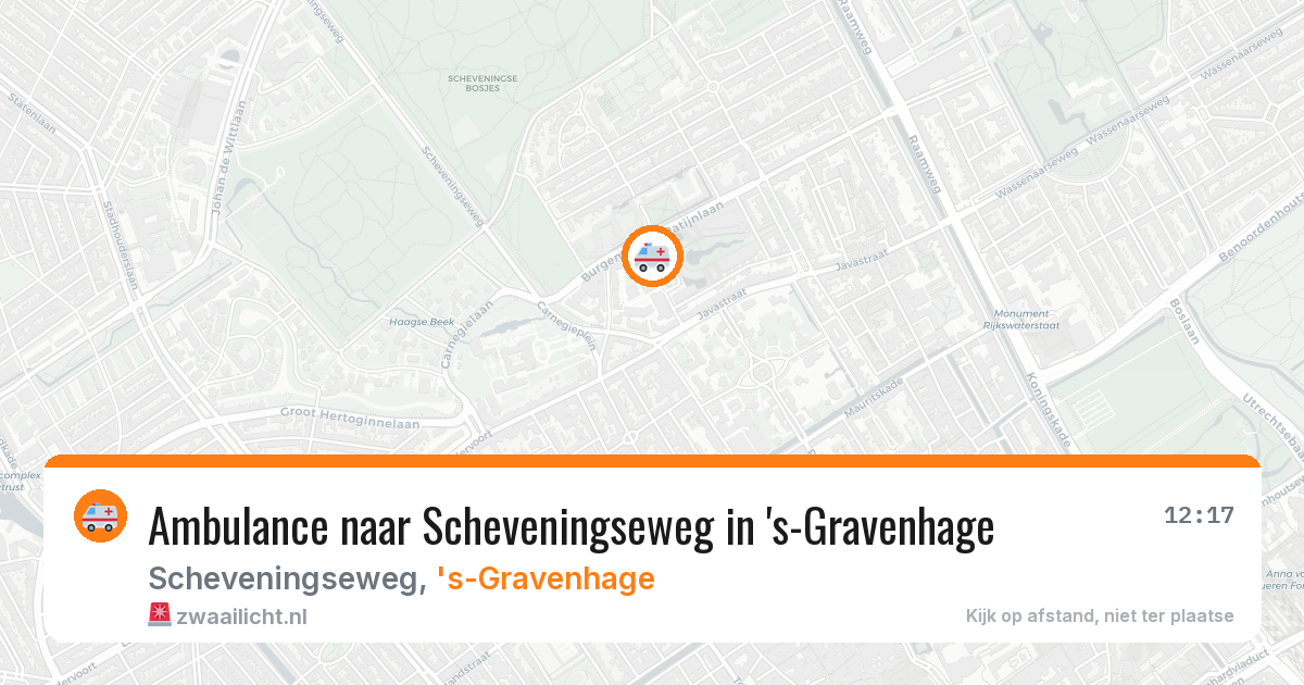 Ambulance naar Scheveningseweg in 's-Gravenhage — 20 mei 2026