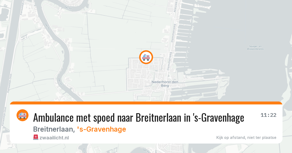 Ambulance met spoed naar Breitnerlaan in 's-Gravenhage — 30 mrt 2026