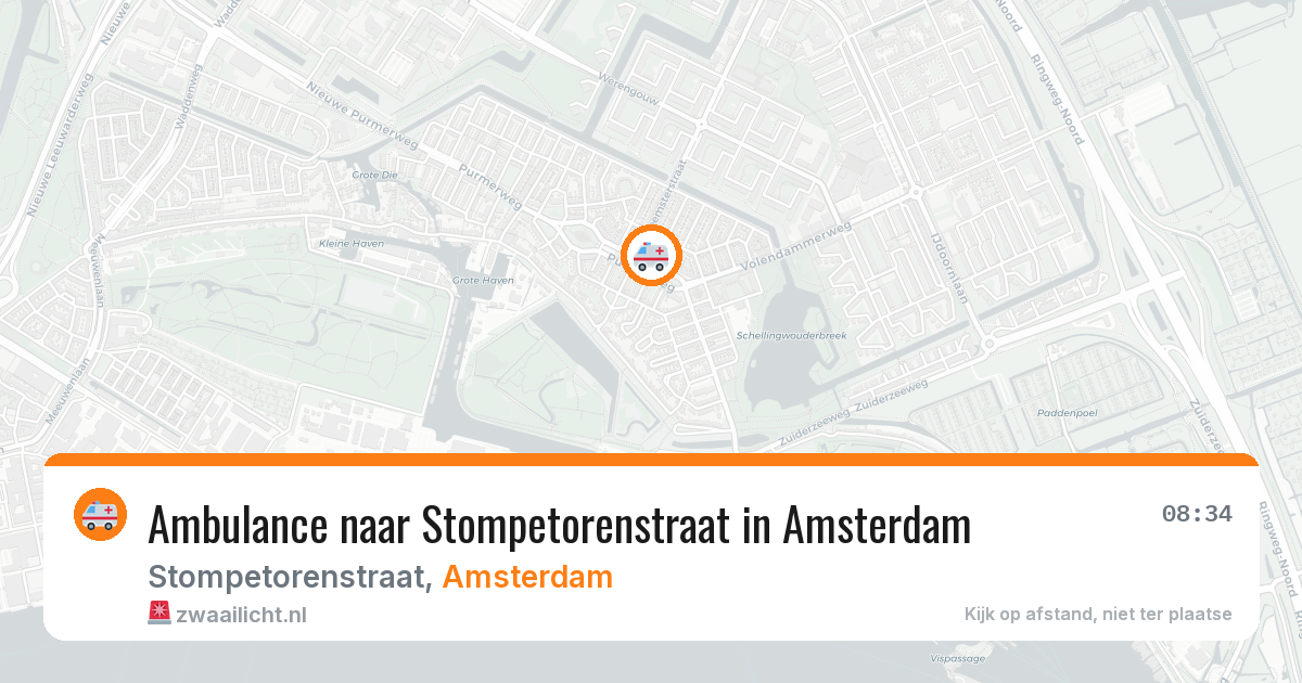 Ambulance naar Stompetorenstraat in Amsterdam — 25 jun 2026