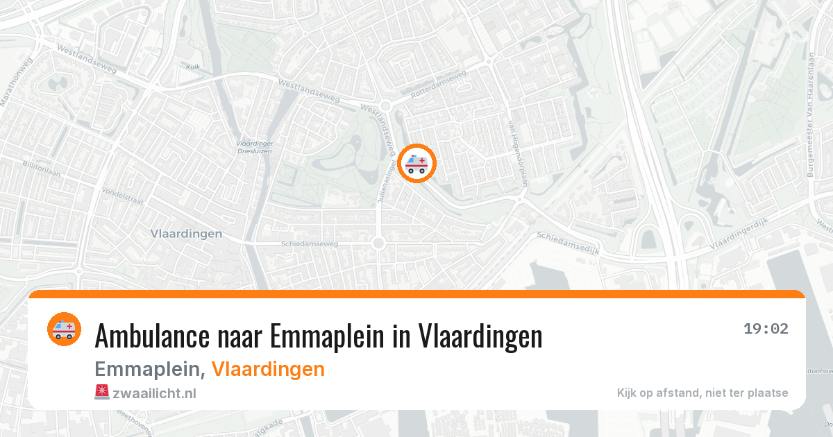 Ambulance naar Emmaplein in Vlaardingen — 15 jul 2026