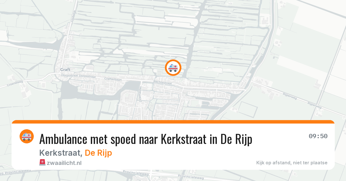 Ambulance met spoed naar Kerkstraat in De Rijp — 12 apr 2026
