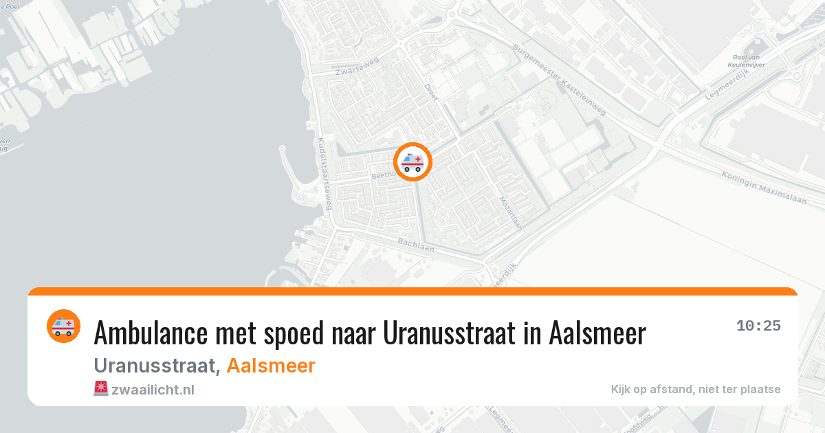 Ambulance met spoed naar Uranusstraat in Aalsmeer — 29 jan 2026