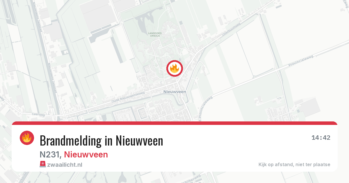 Brandmelding in Nieuwveen — 11 jul 2026