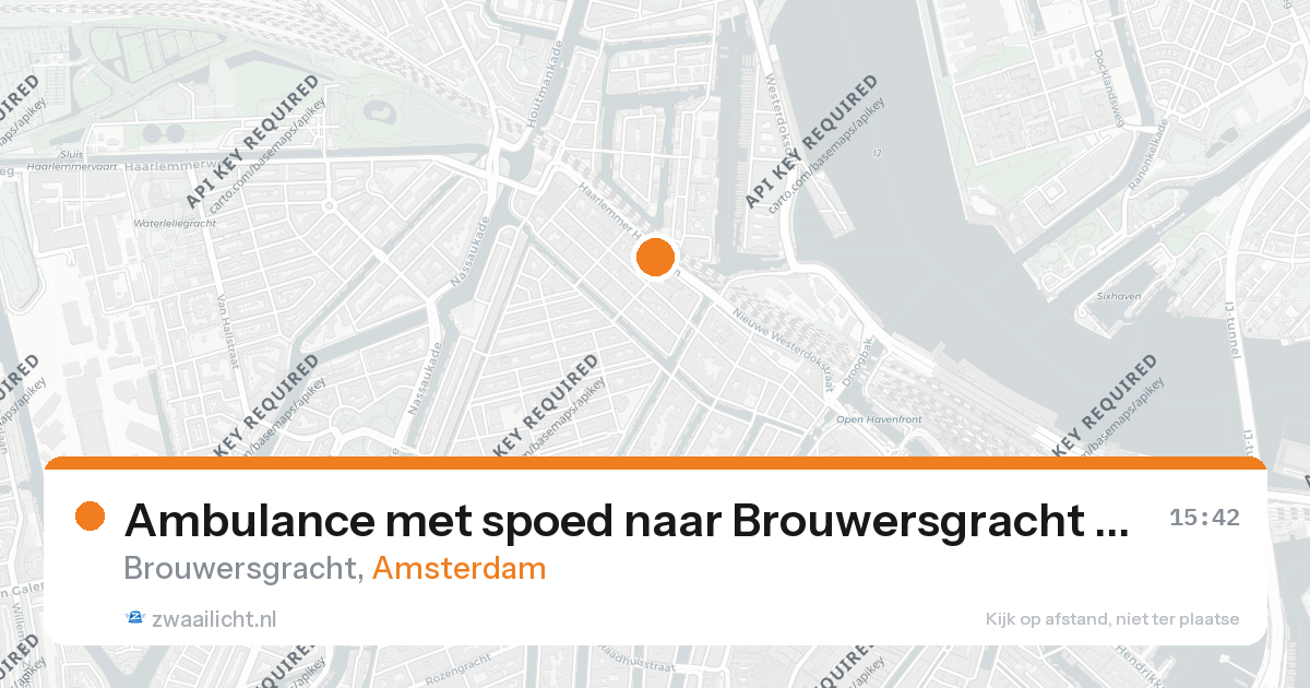 Ambulance met spoed naar Brouwersgracht in Amsterdam — 26 aug 2026
