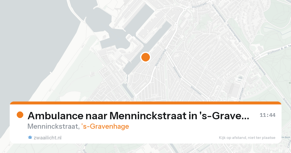 Ambulance naar Menninckstraat in 's-Gravenhage — 25 aug 2026