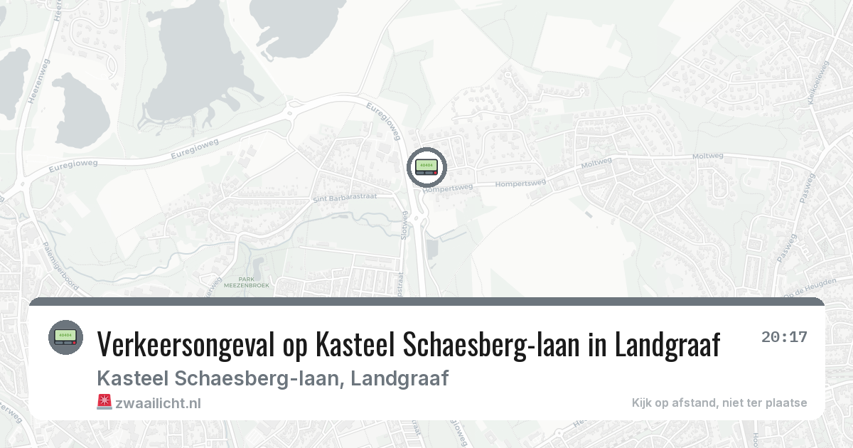 Verkeersongeval op Kasteel Schaesberg-laan in Landgraaf — 21 jul 2026