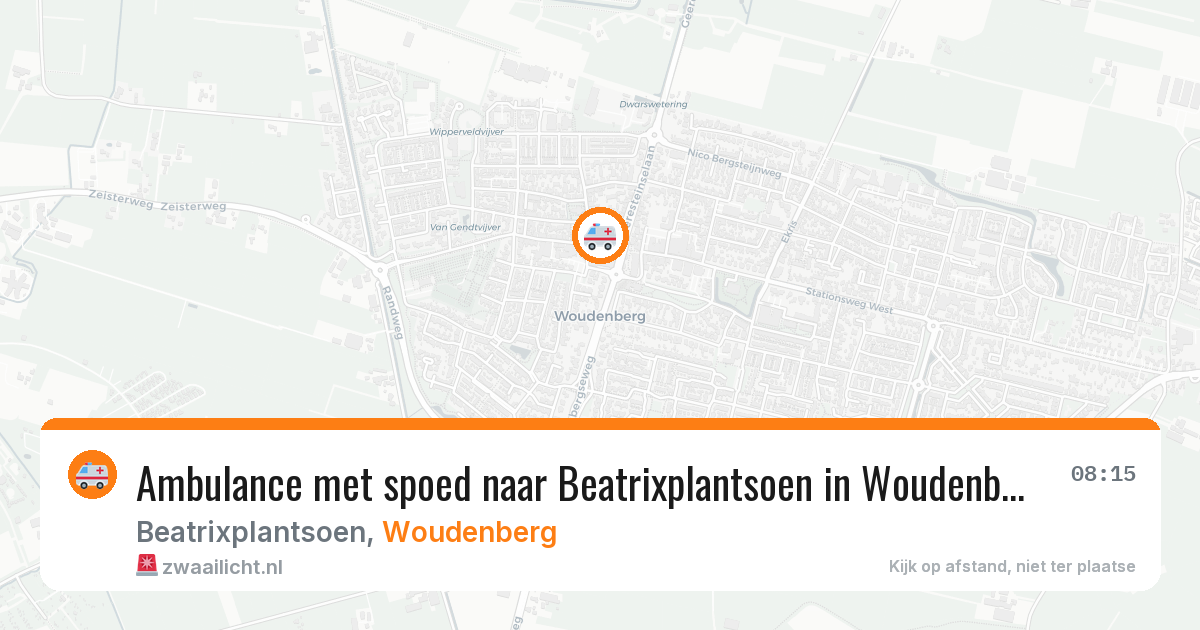 Ambulance met spoed naar Beatrixplantsoen in Woudenberg — 31 jul 2026